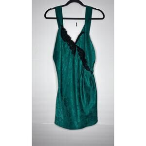VICTORIA'S SECRET 80s VINTAGE GOLD LABEL GREEN NIGHTGOWN